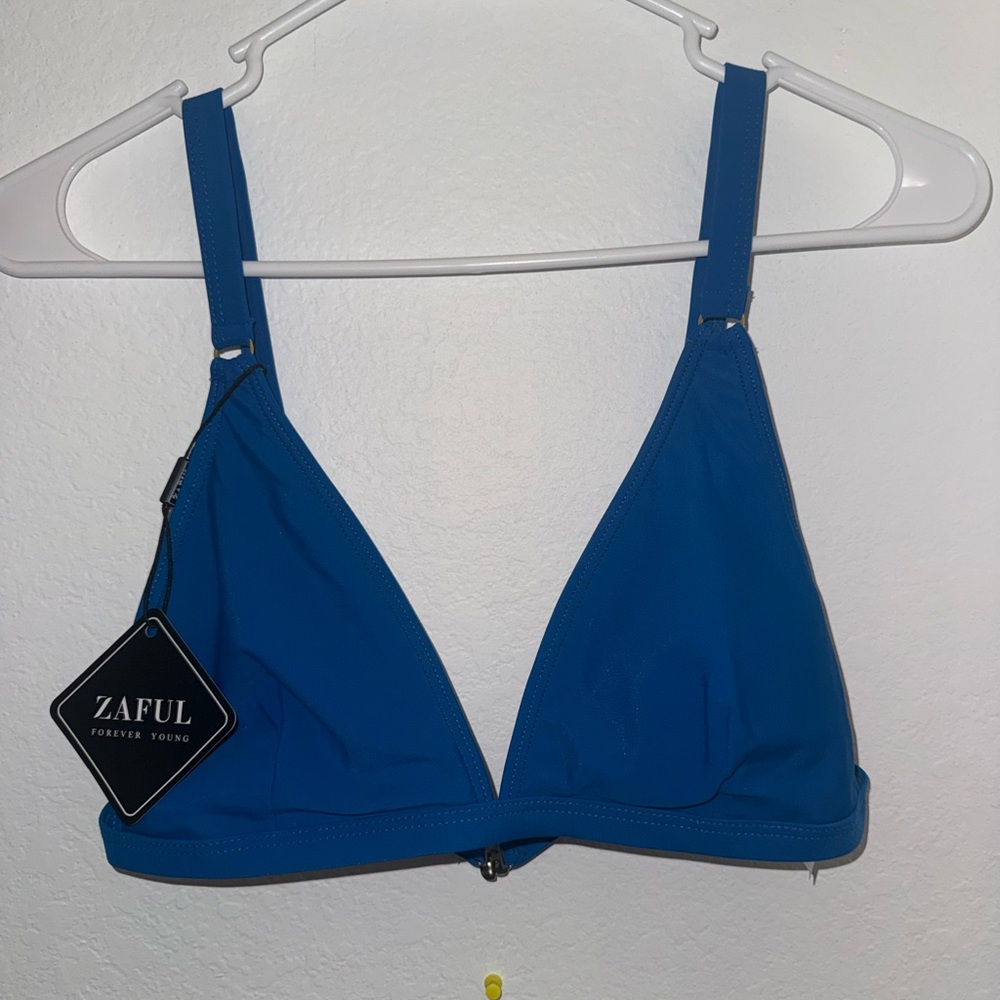 Zaful Vibrant Blue Bikini Top